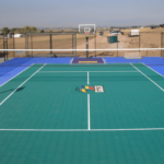 Volleyball court flooring